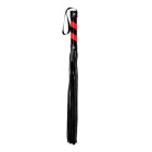 Shots Toys - Ouch! Whip PVC Black with Red Stripe and Black String
