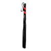Shots Toys - Ouch! Whip PVC Black with Red Stripe and Black String