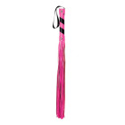 Shots Toys - Ouch! Whip PVC Pink with Black Stripe and Black String