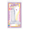 Doc Johnson Crystal Jellies Six Inch Clear Ballsy Super Cock