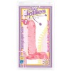 Doc Johnson Crystal Jellies Seven Inch Pink Ballsy Super Cock