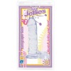 Doc Johnson Crystal Jellies Seven Inch Clear Ballsy Super Cock