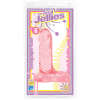 Doc Johnson Crystal Jellies Six Inch Pink Ballsy Super Cock