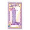 Doc Johnson Crystal Jellies Seven Inch Purple Ballsy Super Cock