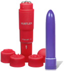 Hustler Novelties Racy Rebel Red Phthalate Free Pocket Rocket Vibrator