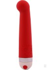 Hustler Novelties Hit The Spot Red G-Spot Silicone Vibrator 