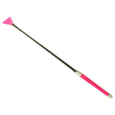 Strict Discipline Fantasy Riders Crop Whip 26 Inches Pink Triangle Crop Bondage
