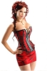 Red Hots - Corset, Skirt, and G-String Set - Medium (M)