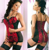 Risque - Long Line Corset G-String Set - (M) Sex Toy Product Image 1