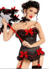 Rouge Noir - Red Ribbon Corset G-String Set (S) Sex Toy Product