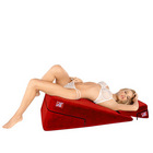 Liberator 24" Wedge/Ramp Combo (Short) in Red Microfiber