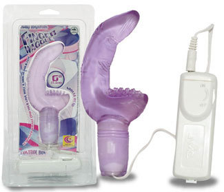 6 inch   Finger Waggle Vbrator Purple, Clit Stimulator