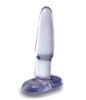 5 1/2  Inch  CLEAR STONE BUTT  PLUG