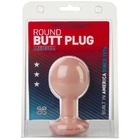 Round Butt Plug Medium White