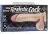 Vibro Realistic Cock Beige 8 inch