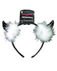 Devil Horn Black White Fur