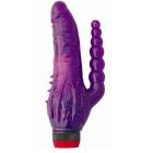 Jelly Caribbean Tango Double Dong Purple Vibrator Sex Toy Product