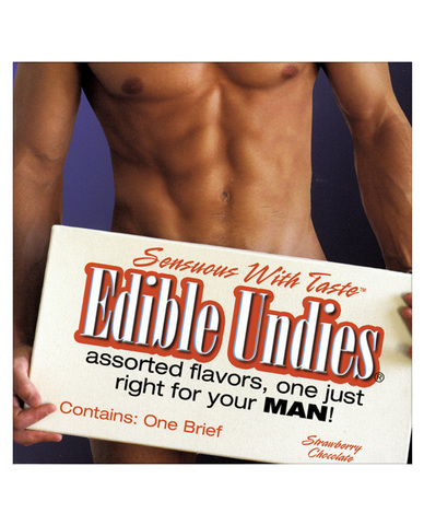 Edible Undies for Men - Straw/Choc