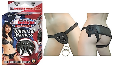 All American Whoppers Universal Harness Black Sex Toy Product