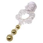 The Bang O - Vibrating Pleasure Ring with Triple Swing Balls-Assorted Colors Each