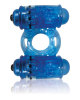 O Wow Double Wammy Blue Vibrating Ring Sex Toy Product Image 1