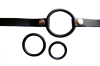 Strap-On Cock Rings w/ Leather Harness