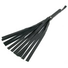 Sex & Mischief Faux Leather Flogger -Black