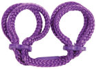 Japanese Silk Love Rope Wrist Cuffs Purple Sex Toy Product