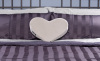 D�cor Heart Wedge in Grey Velvish 