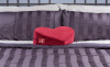 D�cor Heart Wedge in Merlot Velvish 