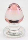 Pink GumDrop Glass Plug by RubyGlass21