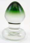 Green GumDrop Glass Plug by RubyGlass21