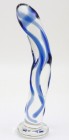 Mr. Blue Vein Glass Dildo by RubyGlass21