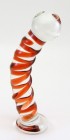 Red Poseidon Glass Dildo by RubyGlass21