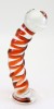 Red Poseidon Glass Dildo by RubyGlass21