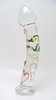 Multi-colored Rainbow Bright Glass Dildo by RubyGlass21
