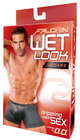 Falcon Wet Look Square Underwear Large, Black- 32"-34"
