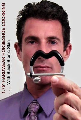 1.75" Ultimate Cock Ring - Skinned Black (Penis, Erection Enhancer)