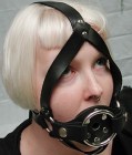 Trainer Ball Gag w/ Dildo Ring, Black