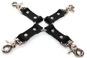 Leather Hog Tie, Black