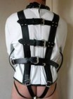 Premium Leather Straitjacket, White, Medium