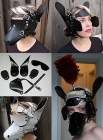 Ponyhead Bridle Set, Red, Leather