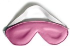 Padded Leather Blindfold, Pink
