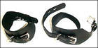Deluxe Buckling Ankle Cuffs, Black, 3"