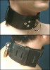 Extra Wide Locking Leather Collar