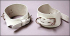 Locking/Buckling Ankle Cuffs, White, 2.25"