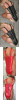 Armbinders, Zipper, Red, Small/Medium