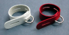Locking Leather Cock Band, Red