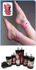 KinkLab Pink Bound Leather Ankle Cuffs