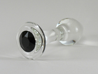 Crystal Delights Jet Black Glass Anal Plug